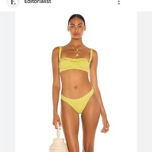 Revel Rey Elliot bikini limoncello worn twice